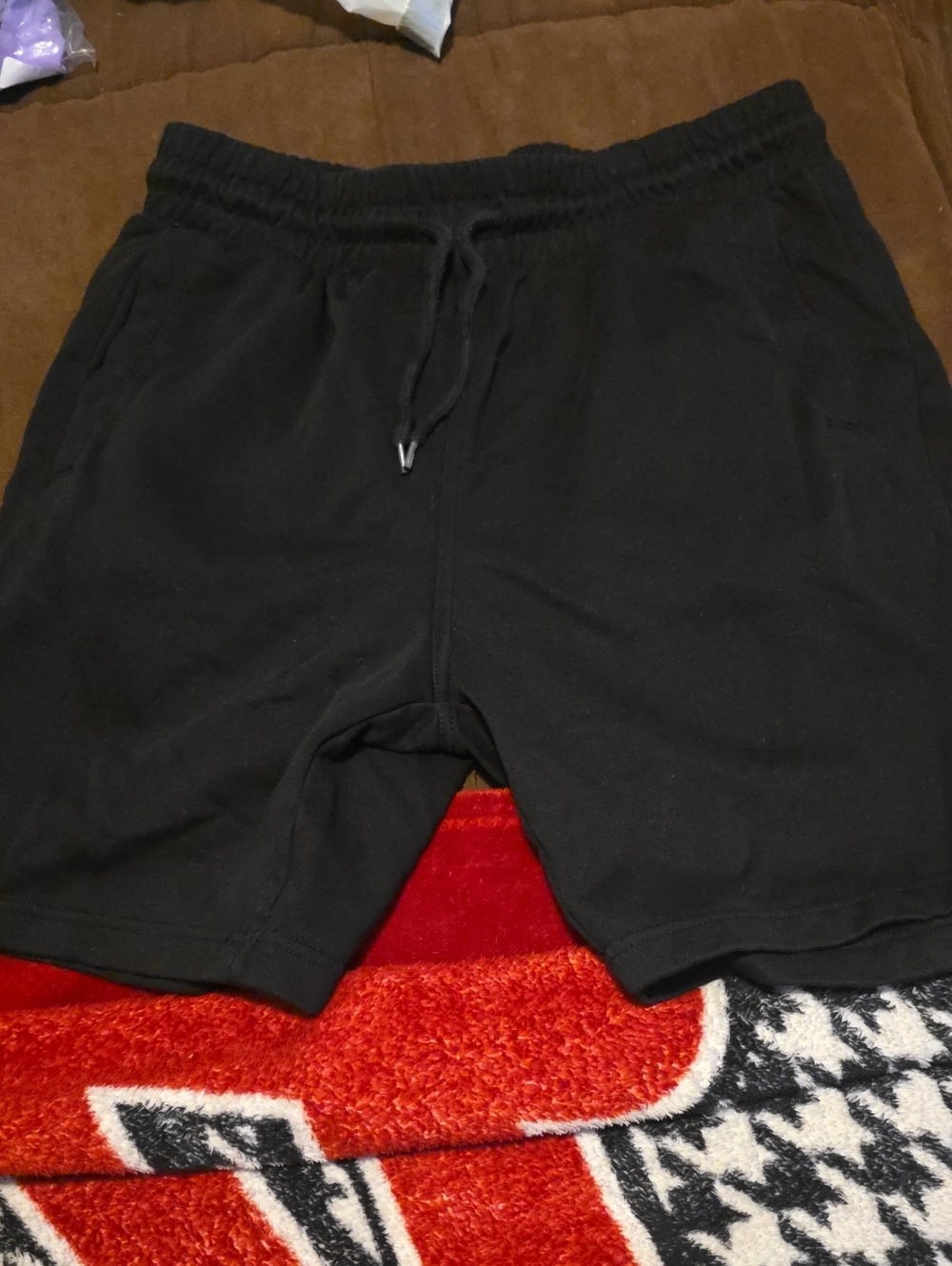 H&M Men's Black Athletic Drawstring Shorts